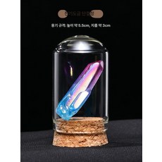 천연 광물 광석 표본 샘플박스 전시 원석 과학, 02.도금 단결정 플러스 병