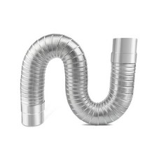 연통자바라 스텐 배기관 배관 알루미늄 주름관 덕트, 직경7cmx길이1m