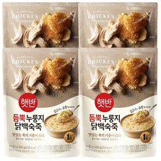 햇반 듬뿍 누룽지 닭백숙죽, 4개, 420g