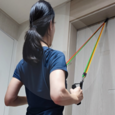 꿀이맘 문에 끼는 운동밴드 등운동