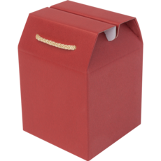 주호팩 끈손잡이 다용도 선물상자 04-0 (124x124x140), 진홍, 1개