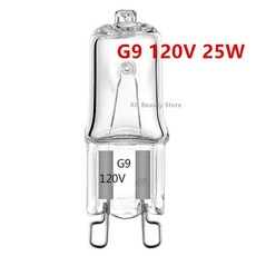 할로겐 전구 삽입 비즈 에너지 효율적인 크리스탈 램프, 1. G9 120V 25W, B. 20PCS