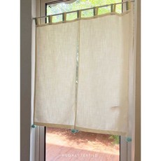 린넨 커튼 거실 쉐이드 안방 포인트 블라인드 커텐 암막, 폭85x높이100cm