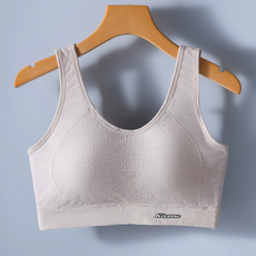 오앤오 순면 코튼 스포츠브라 브라탑 노와이어 요가탑 심리스 러닝 프리사이즈