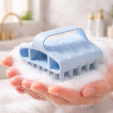 다늘 두피 마사지 샴푸 브러쉬, 1개, 블루