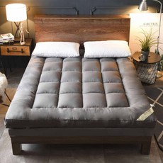 접이식토퍼 두꺼운 매트리스 쿠션 호텔 다다미 더블 홈 1.5m1.8m 싱글 학생 기숙사 2, 1.5mX2m 침대, 1