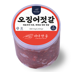 바다한줌 오징어젓갈 세상 쫄깃한 오징어젓, 1개, 1kg
