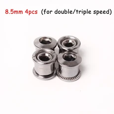 5PC 자전거 체인 크랭크 5MM 볼트 산악 나사 크루 액세서리, 4PC 8.5 silver