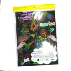 [하늘다원]스크레치종이A4-10장/6매, 본상품