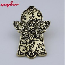 기타 헤드 커버 금속 트러스 로드 LP 스타일 부품 고대 실버 및 골드 2 홀 1 개, 06 JA-2002 GD