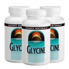SOURCE NATURALS 甘胺酸補充膠囊, 100 件, 3個