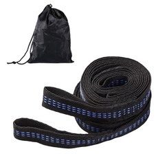 2Pcs 야외 캠핑 해먹 스트랩 리온콤파티베일 나일론 벨트 로프 서스펜션 스트랩 포함, Blue, 2 pieces and bag A