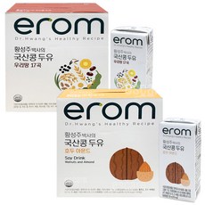 이롬 검은콩17곡 호두와 아몬드 황성주 박사의 국산콩 두유, 190ml, 32개