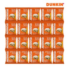 [던킨] 딸기 듬뿍 미니도넛 25g x 15개 + 블루베리 듬뿍 미니도넛 25g x 5개, 1세트