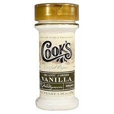 쿡스 유기농 마다가스카르 퓨어 바닐라 파우더 | 세계 Cook's Organic Vanilla Powder World’s Finest Gourmet Fresh Premi, 4.5 온스(1팩)