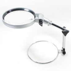 [스탠드확대경] 각도 조절 휴대용돋보기 스탠드확대경 돋보기 돋보기거울, 1개