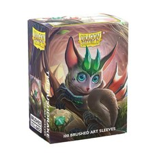 Dragon Shield | 브러시드 아트 슬리브 스피릿 애니멀 – 부시드레이크 100 CT - 부드럽고 튼튼한 프리미엄 TCG 포켓몬 플레시 & 블러드 원피스 및 매직 더, 2-멀티