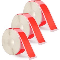 포메모 D30 라벨 프린터용 롤 메이커 프 3종 2mm x 40mm 열 종이 스티커 방수 자가 접착 교체 홈 오피스 학교 파일용 빨간색, Red