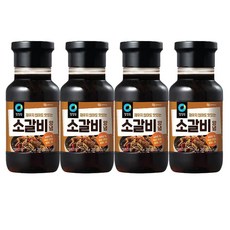 청정원 재우지 않아도 맛있는 소갈비양념 280g x 4개 갈비 소불고기 고기양념장 소스