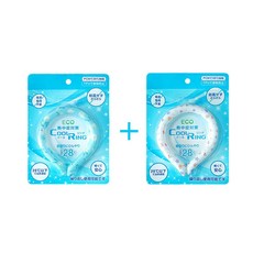 1+1 여름 쿨링 홀터 아이스 링 아웃도어 스포츠 PCM 쿨링 넥쿨러, 국화+화이트 곰돌이 국화+화이트 곰돌이