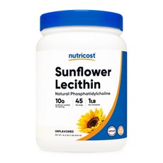 뉴트리코스트 선플라워 레시틴 1LB 파우더 무맛, 1개