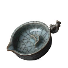 연적 덮개포함 잉크접시 벼루 다용도 도자기 먹그릇 먹물 카트리지 국다용도 묵지 붓걸이 필세, T10-봉황+뚜껑 가요 남색