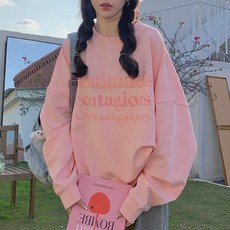 小蘭優購 韓版寬鬆刷毛長袖休閒衛衣 女