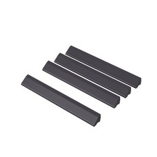 RUNNEN 拼接地板用邊條 深灰色 3x2 公分, 1個