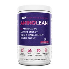 Rsp Nutrition 胺基酸無糖蛋白粉 葡萄糖果味, 700g, 1罐