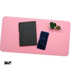 부직포매트 핑크 책상깔판