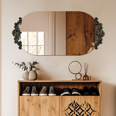 ARTLOGE 바로크 벽거울 빈티지 벽거울 유리거울 예쁜 화장대 벽거울 엔틱 전시거울 전신경 가로 세로 설치