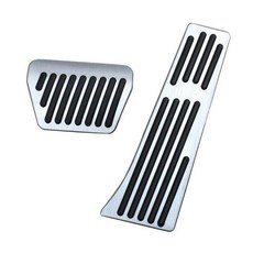 알루미늄 논슬립 풋레스트 클러치 브레이크 가속 페달 패드 커버, 3. 2PS, 기본