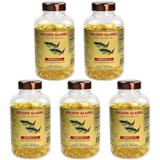 골든 알래스카 딥시 오메가369 피쉬오일 1000mg 소프트젤 200정, 5개