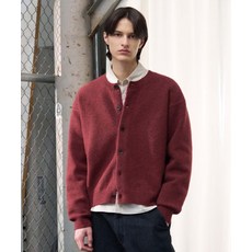 브랜드정품 드로우핏 DRAW FIT 어베인 울 크롭 니트 가디건 RED 279786