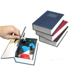 북세이프 사전모양 책금고 중형 자물쇠방식비밀금고 저금통 시크릿금고 세이프북 금고책, 파랑