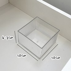 壓克力透明抽屜收納盒 桌面文具整理盒, 小號
