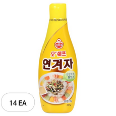 오뚜기 오쉐프 연겨자, 480g, 14개