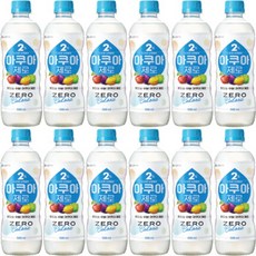 롯데칠성) 2%부족할때 아쿠아 제로, 500ml, 12개
