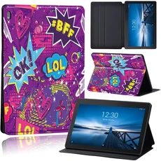 레노버 탭 M10 X605F X505F/탭 M10 PLUS X606F X/탭 E10 TB-X104F/TB-X104L 커버 가죽 낙서 사진 케이스 용, 02 graffiti019, 02 M10 HD X306F X306X