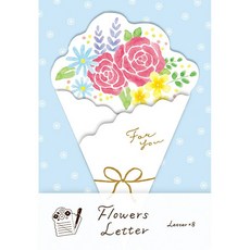 【莫莫日貨】日本製 古川紙工 2022春季限定 美濃和紙 花束造型 信封信紙組 (共3款), 03.藍色, 1個, 藍色