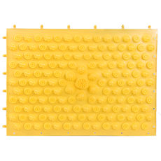 DIY 조립식 발매트 발지압기 욕실 싱크대 발판 지압매트 발 마사지, 옐로우, 1개