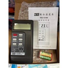 TES 數位溫度錶 TES-1310N K型熱電偶測量, 1個