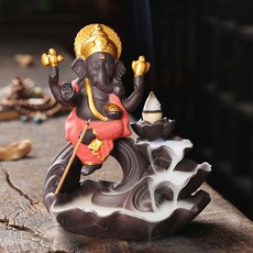 紫砂象神倒流香爐, 海浪荷花紅象