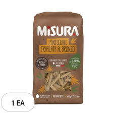 미주라 통밀 펜네떼 파스타, 500g, 1개 식품/면/통조림/가공식품 반품 최저가 9,860원
