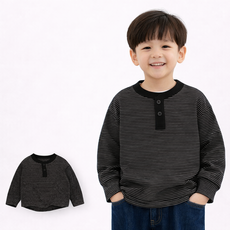 남아 여아 봄가을 긴팔 아동티셔츠 스타일 데일리룩 키즈티 편한 베이직