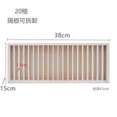 木質飾品髮箍手鐲髮夾展示架，桌面收納盒拆卸托盤首飾架，台灣現貨擺攤陳列, 1個, 20格髮箍架, 木質