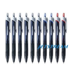 유니 제트스트림 단색 볼펜 혼합색상 10개, 단색볼펜 0.38mm 혼합10개(흑6청2적2)