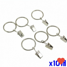 커튼 용품 손쉬운 설치 를위한 커튼링 집게 대 6P