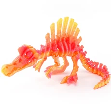 3D 인쇄 공룡 움직일 수있는 Echinosaurus 입상 드래곤 뼈 모델 데스크탑 공예 장식 어린이를위한 크리 에, 01 13.5cm, 19 Color 20