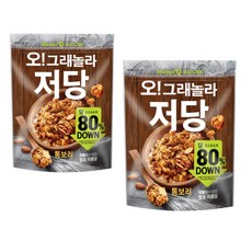마켓오네이처 오그래놀라 저당 통보리, 900g, 2개